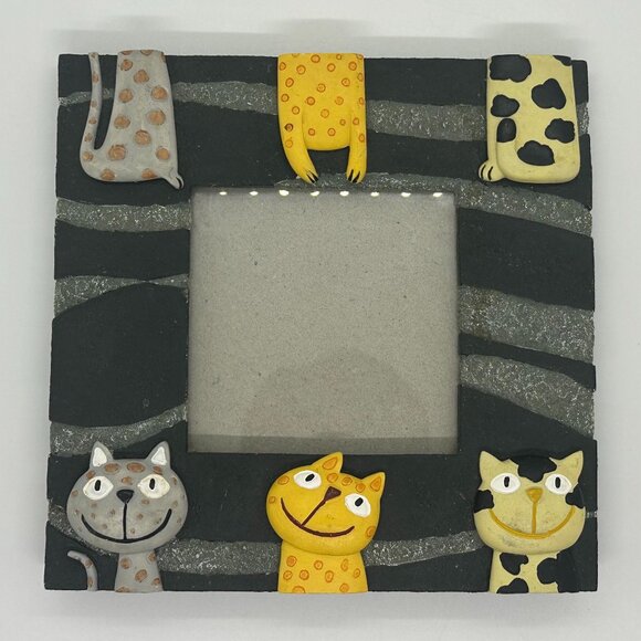 Cat Frame Kitschy Kitsch Kitten Photo Photography Derpy - Picture 2 of 4